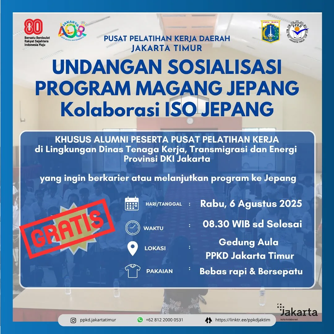 UNDANGAN SOSIALISASI PROGRAM MAGANG JEPANG – PPKD KABUPATEN ACEH BARAT DAYA